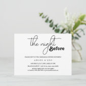 De avond voor de repetitie Dinner Invitation Kaart (Staand voorkant)