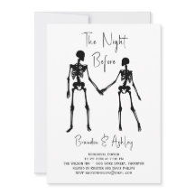 De avond voor de repetitie Dinner Invitation White