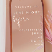 De avond voor de repetitie Dinner Mirror Sign Raamsticker