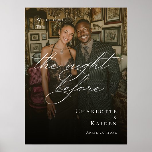 De avond voor de repetitie foto welkom poster (Voorkant)