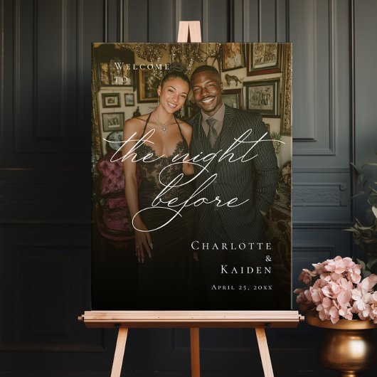 De avond voor de repetitie foto welkom poster