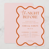 De avond voor de repetitie uitnodiging (Voorkant / Achterkant)