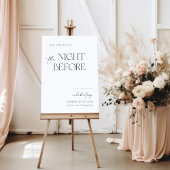 De avond voor de repetitie Welkom Signage Poster