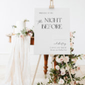 De avond voor de repetitie Welkom Signage Poster