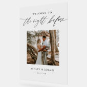 De avond voor de repetitie welkomstfoto acryl bord (Hoek)