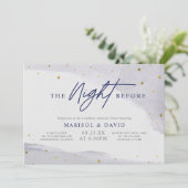 De avond voor de repetitiediner kaart (Staand voorkant)