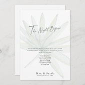 De avond voor de tropische bruiloft repetitie dine kaart (Voorkant / Achterkant)