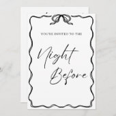 De avond voor de uitnodiging  (Voorkant / Achterkant)