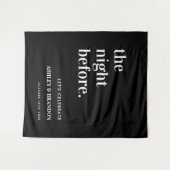 De avond voor de zwarte bruiloft repetitie diner wandkleed (Voorkant (horizontaal))