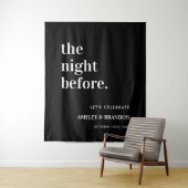 De avond voor de zwarte bruiloft repetitie diner wandkleed (In situ)