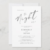 De avond voor een simpel repetitiediner kaart (Voorkant)