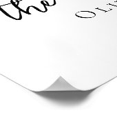 De avond voor elegante foto welkom poster (Hoek)