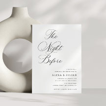 De avond voor het Black Calligraphy repetitie dine