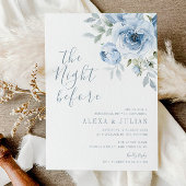 De avond voor het Blue Floral Repetitie Diner Kaart