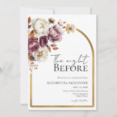 De avond voor het Bourgogne Floral repetitie diner Kaart (Voorkant)