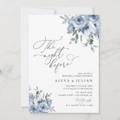 De avond voor het Dusty Blue Repetition Diner Kaart (Voorkant)