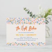 De avond voor het feestelijke repetitiediner kaart (Staand voorkant)