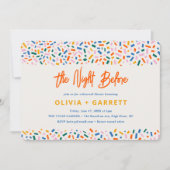 De avond voor het feestelijke repetitiediner kaart (Voorkant)