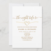 De avond voor het Gold repetitie diner Kaart (Voorkant)