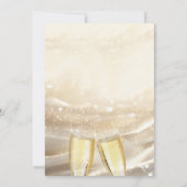 De avond voor het gouden glinsterende repetitiedin kaart (Achterkant)