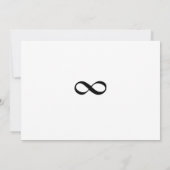 De avond voor het infinity repetitie diner kaart (Achterkant)