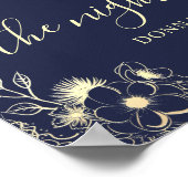 De avond voor het marineblauwe repetitiediner  poster (Hoek)