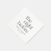 De avond voor het minimalistische repetitiediner servet (Hoek)