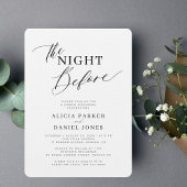 De avond voor het repetitie diner kaart