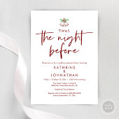 De avond voor het repetitie diner van de bruiloft kaart