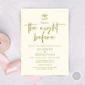 De avond voor het repetitie diner van de bruiloft kaart