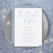 De avond voor het repetitiediner Dusty Blue Kaart