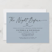 De avond voor het repetitiediner Dusty Blue Kaart (Voorkant)