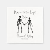 De avond voor het repetitiediner servetten wit (Voorkant)