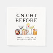 De avond voor het repetitiediner van het echtpaar servet (Voorkant)