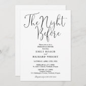 De avond voor het repetitiediner zwart-wit kaart (Voorkant / Achterkant)