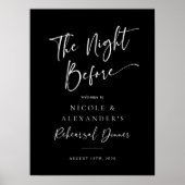 De avond voor het repetitief binnenwelkomstteken poster (Voorkant)