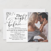 De avond voor het repetitief eten foto kaart (Voorkant)