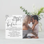 De avond voor het repetitief eten foto kaart (Staand voorkant)