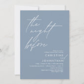 De avond voor het romantische bruiloft repetitie d kaart (Voorkant)