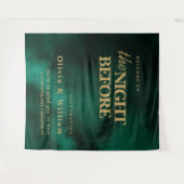 De avond voor het teken Emerald Green Gold achterg Wandkleed (Voorkant (horizontaal))
