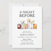 De avond voor het vrijgezellenfeest kaart (Voorkant)