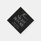 De avond voor minimale bruiloft repetitie diner servet (Hoek)