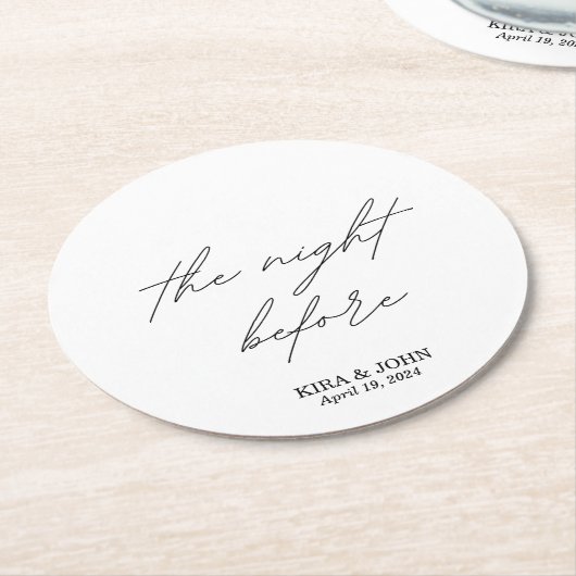 De avond voor Onderzetter (Gebogen)