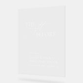 De avond voor repetitie diner acryl teken acryl bord (Hoek)