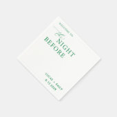 De avond voor repetitie diner op maat servet (Hoek)