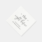 De avond voor repetitie diner op maat servet (Hoek)