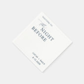 De avond voor repetitie diner op maat servet (Hoek)