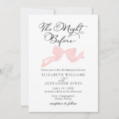 De avond voor repetitie diner uitnodigingen boog (Voorkant)