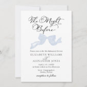 De avond voor repetitie diner uitnodigingen boog (Voorkant)