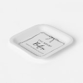 "De avond voor" repetitie diner welkomstfeest Papieren Bordje (Gebogen)